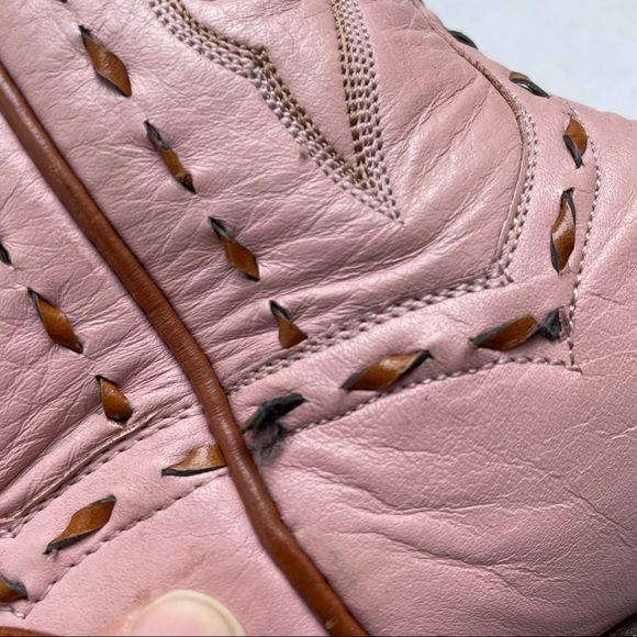 Back at The Ranch Santa Fe Saddle 12” Calf Skin Tooled Western Cowboy Boots Sz 6 - Picture 7 of 13